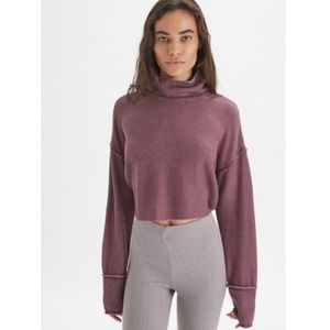 UO Out From Under Camino Long Sleeve Cropped Top NWT